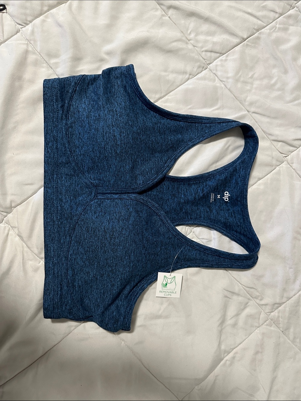 dip Dark Blue Racerback Sports Bra